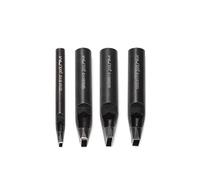 WUTA 4-Piece Rectangular Punch Set, High-Carbon Steel Hollow Punch Tool for Leather Belts & Craft Projects(3 * 8+5 * 16+5 * 20+6 * 18mm)