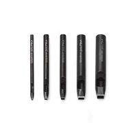 WUTA 5-Piece Square Hollow Punch Set, Steel Square Hole Punch Tool for Leather Craft Belts Watch Straps Rubber Paper Fabric(2 * 2+4 * 4+5 * 5+8 * 8+10 * 10mm)