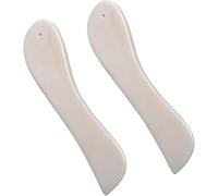 WUTA Bone Folder Tool for Leather & Bookbinding，2 Pcs Ox Bone Burnishers, Paper Scorer and Creaser for DIY Crafting Projects(B）