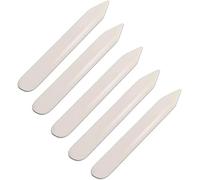 WUTA Bone Folder Tool for Leather & Bookbinding，5 Pcs Ox Bone Burnisher, Paper Scorer and Creaser for DIY Crafting Projects(A）