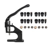 WUTA Hand Press Machine for Buttons & Snaps, Manual Mute Rivet and Eyelet Setting Tool with Moulds for Home Craft(Button Mold kit-666+665+633+831