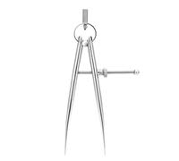 WUTA High Polished Spring Wing Divider, 304 Stainless Steel Adjustable Spacing Compass for Leatherwork, Jewelry Making(Large)