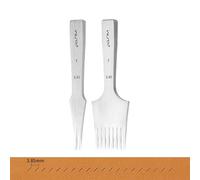 WUTA Professional French Style Leather Chisel Set - Premium White Steel Punch Tool Kit for Leathercraft, Stitching & Hole Punching, High Polish DIY Craft Tools(Obverse 3.85mm 2+8)