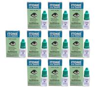 WUTAIN 10 x Itone Ayurvedic Herbal Eye Drops Natural Allergies 10ml- Pack of 10