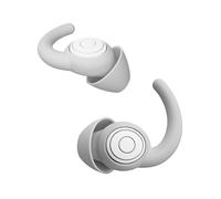 WUTAN Ear Plugs for Sleep, 2 Pair - 38dB Highest NRR Noise Cancelling Silicone Ear Plugs for Sleeping, Noise Reduction Reusable Earplugs for Sleep, Travel, Concerts, Work (Grey, S/L)