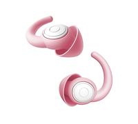 WUTAN Ear Plugs for Sleep, 2 Pair - 38dB Highest NRR Noise Cancelling Silicone Ear Plugs for Sleeping, Noise Reduction Reusable Earplugs for Sleep, Travel, Concerts, Work (Pink, S/L)