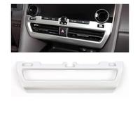 WUTBHGQXWIP 2023 2024 2025 Alphard Vellfire 40 Series ABS Decorative Frame Compatible With The Middle Air Outlet 5D Carbon Fiber Bright Black(Matte Silver)