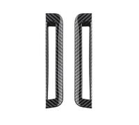 WUTBHGQXWIP 2PCS Automotive Interior Door A-pillar Vent Trim Front Air Vent Trim ABS Material Compatible With KIA EV9 2024-2025(Carbon Fiber)