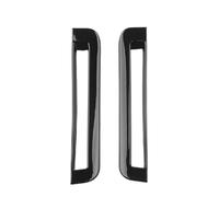 WUTBHGQXWIP 2PCS Automotive Interior Door A-pillar Vent Trim Front Air Vent Trim ABS Material Compatible With KIA EV9 2024-2025(Black)