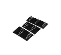 WUTBHGQXWIP 3pcs Universal Rear Bumper Spoiler Diffuser Gloss Black 7 Wing Shark Fin Style Lower Body Lip(Glossy Black)