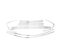 WUTBHGQXWIP Aluminum Alloy Car Door Full Window Frame Trim Window Sill Decorate Molding Kit Cover Compatible With Alfa Romeo Stelvio 2017-2020