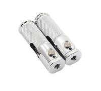 WUTBHGQXWIP CNC Universal Motorcycle Motorbike Folding Foot Pegs Rear Set Rest Racing Compatible With BMW Honda Kawasaki Yamaha Suzuki(Silver)