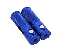WUTBHGQXWIP CNC Universal Motorcycle Motorbike Folding Foot Pegs Rear Set Rest Racing Compatible With BMW Honda Kawasaki Yamaha Suzuki(Blue)