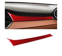 WUTBHGQXWIP Compatible With Alfa Romeo Giulia 15-25 Car Center Console Dashboard Co-pilot Panel Trim Stickers Tuning Accessories(LHD Red)