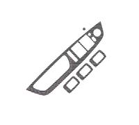 WUTBHGQXWIP Compatible With BMW X5 E70 X6 E71 2008-2013 Carbon Fiber Leather Window Lifter Panel Trim Sticker Car Accessories(Carbon Leather LHD)