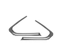 WUTBHGQXWIP Compatible With BMW Z4 Series G28 G29 2019-2023 Carbon Fiber Interior Car Door Horn Frame Trim Cover Decor Stickers(Black Carbon Fibre)