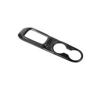 WUTBHGQXWIP Compatible With Jeep Wrangler JK 2011-2017 Car Interior Gear Shift Panel Front Cup Holder Decoration Cover(Black carbon fiber)