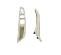 WUTBHGQXWIP Left Hand Drive LHD Leather Interior Door Pull Handle Compatible with BMW 5 Series F10 F11 F18 520 523 525 528 530 535(Oyster 2pcs Set)