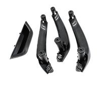 WUTBHGQXWIP LHD RHD 4PCS Set Interior Car Inner Door Handle Cover Panel Replacement Compatible with BMW X3 X4 F25 F26 2010-2016(LHD Carbon Fiber)