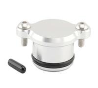 WUTBHGQXWIP Motorcycle CNC Injection Pump Delete Block Off Plug Compatible With Yamaha PW50 PW80 Y-Zinger 1991-2024 6061 Billet Aluminum(Silver)