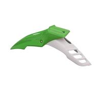 WUTBHGQXWIP Universal Motocross Mudguard Front Fender Compatible With Honda Yamaha Suzuki Kawasaki DRZ DR KX KLX EXC XCW XT WR YZ YZF TW Dirt Bike(White Green)