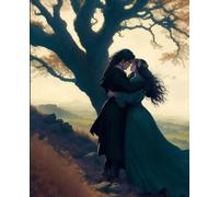 Wuthering Heights Composition Notebook: 7.5" x 9.25" Gothic Portrait of Heathcliff and Cathy on the Moors, 100 Pages College Ruled Lined Journal, ... Romantic Victoriana Everyday Writing Pad