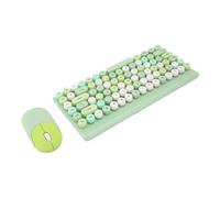 WUTIANBAO Keyboard And Mouse Set Desktop Wireless Keyboard And Mouse 86 Keys Colorful For Computer Ergonomic Design(Grün)