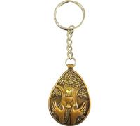 WuTongEC Elden Ring Inspired Blessed Dew Talisman Keychain with Key Ring,Perfect Decoration for Everyday Carrying Stuff., Gold, Normal