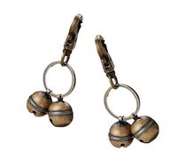 WUTUDMAI 2 Pairs Extra Loud Cat & Dog Bells Sturdy Brass Bells for Pets Collar Charm Pendant Bells with Clasp Swivel Pet Tracker