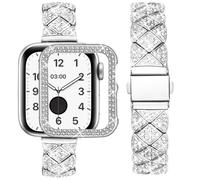 wutwuk Sparkling Straps with Case for Apple Watch 45mm