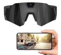 WUUAIR 4K Action Camera Glasses, POV Video Recording Sunglasses with Audio, Polarized Smart Sports Eyewear for Hiking, Cycling, Baseball, Hands-Free Wearable Camcorder for Men & Women