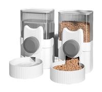 WUUISDNX 2pack/lot Food Water Bowl For Cats Rabbit Guinea Pig Cages Convenient And Stylish Bunny Accessories For Rabbits Ferret, A