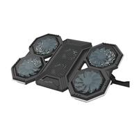 WUUISDNX 6-fan Heat Sink With RGB Light Quick Heat Dissipation ABS Air-cooled Semiconductor Base Laptop Heat Sink Bracket, F12-Colorful version