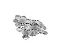WUUISDNX 64 Pieces Antique Bronze Pendant Blank Cabochon Base Setting Trays for DIY Crafts, 50 pcs 18mm Tibetan Silver
