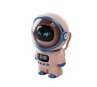 WUUISDNX Astronaut Wireless Speaker Intelligent Audio Radio Alarm Clock Electronic Sleeping Night Loudspeaker Desktop Home Present, Pink
