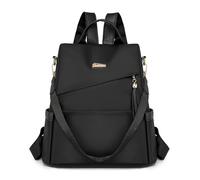 WUUISDNX Backpack, Convertible Laptop for Women, Carry-On Teacher's Capacity. Ideal For College, Work, Nursing, Leisure, Black