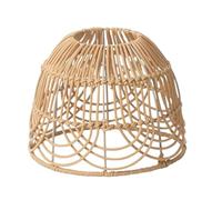 WUUISDNX Boho Rattan Ceiling Pendant Lamp Light Cover Combines Modern Functionality With Vintage Style Cozy Bedroom Spaces Vintage Handwoven Chandelier Lamp Shade For Home