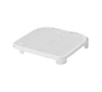 WUUISDNX Cat Litter Mat Trapping Mat Indoor Soft Washable Captures Fallen Litter Effortlessly Cat Oblique Mouth Floor Essentials Scat Sifting Pellets Catcher, white, 50x40.5x9cm