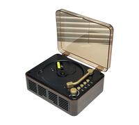 WUUISDNX Cd Player Portable With Dual Speakers Offers High-fidelity Sound And Easy To Controls Retro Cd Player For Home With Speakers Players For Home, brown