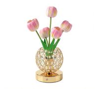WUUISDNX Crystal Flower Lamp Unique Bright Light Symbolizes Ability and,3#