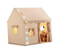 WUUISDNX Foldable Kids Play Tent Indoor Outdoor Portable Easy To Install With Creative Space For Role Play Adventures Role Pretend Game Camping Outside Portable, Gray, 120x105x128cm