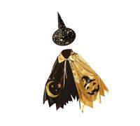 WUUISDNX Halloween Cloak Set Including Cleverly Crafted Halloween Cosplay Cloak With Hat For Kids To Embrace Creativity Outfit Photo Prop Hat Dressing Up Roles Play
