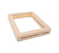 WUUISDNX Innovative Picture Frame Wooden Screen LED Night Light Easy Setup For Desk Decor And Memorable Gifts For Men Women Lovers Luminous Night Lights Led Lamp Bedside Decoration, 21x17x2cm