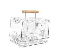 WUUISDNX Lightweight Bird Carrier With Stand Removable Tray Small Birds With Clear View Enough Space For Most Of Small Birds Like Conures Medium Bird Cage With Standing, Cage, 30x21x23cm