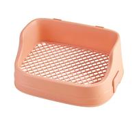 WUUISDNX Portable Corner Bedding Box Clean Indoor Pets Training Litter Box Made Of Materials Delivers Optimal Performance Rabbit Litter For Cage Corner Snap Fastening, Pink, 36x24x15.5CM