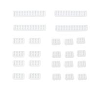 WUUISDNX Professional Grade Cable Comb Set 24 Pieces For Effective Wire Management Includes 6 Pin 8 Pin And 24 Options Dresser Bundler Cord 8 6 Cable Comb 3. Pc, White, 4