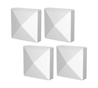 WUUISDNX Pyramid Post Caps Covers Waterproof Garden Backyard Lawn Durable Fence Post Caps Against Sun Package 4 Included Outdoor Cover Replacement Decking Waterproof