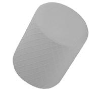 WUUISDNX Round Stretch Ottoman Slipcovers Stylish Footrest Sofa Cover Foot Stool Covers, Silver Grey