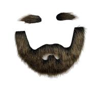 WUUISDNX Self Adhesive Fake Eyebrows And Mustaches Eye Catching Addition Halloween Festivals And Birthday Parties Self Adhesive Fake Mustache Set Novelty Mustaches, Black Gold, Mustache 15x19.5cm