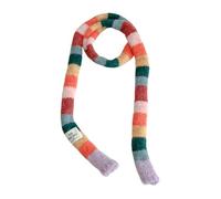 WUUISDNX Simple And Stylish Y2k Striped Scarf Colorful And Lightweight Fashion Accessory For Women Long Skinny Scarf Fuzzy Fluffy Neckerchief Skinny For Women, type+1, 190 * 10cm